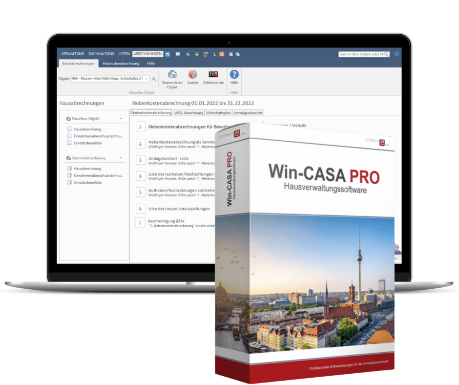 Software24 Win-CASA Mockup