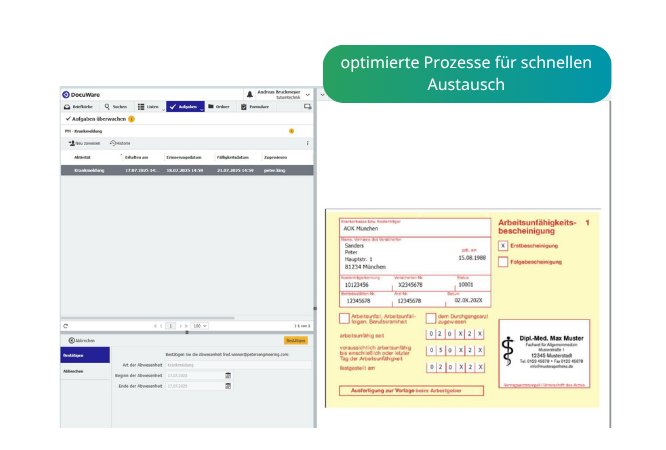 optimierte Prozesse, transparente Kommunikation