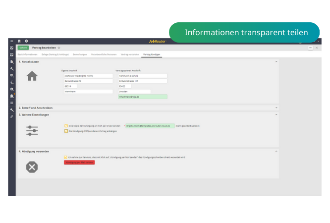 transparentes Vertragsmanagement