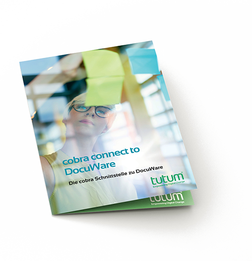 cobra connect to DocuWare Schnittstelle Flyer
